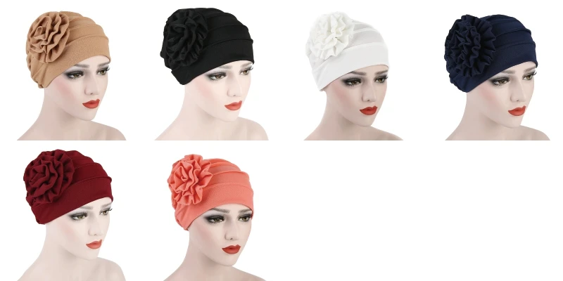 New Chemo Cap Hair Loss Islamic Headwrap Head Cover Wrap Caps Headwear Dubai Arab Bonnet Women Muslim Turban Hat