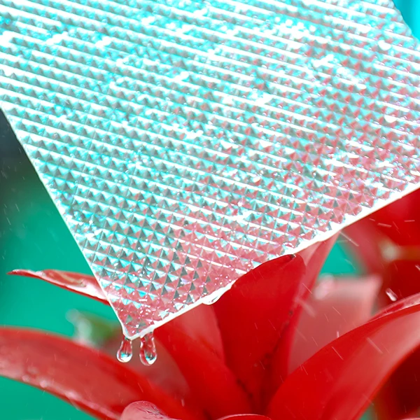 UV resistant 2mm colored embossed solid polycarbonate plastic roofing sheet of price