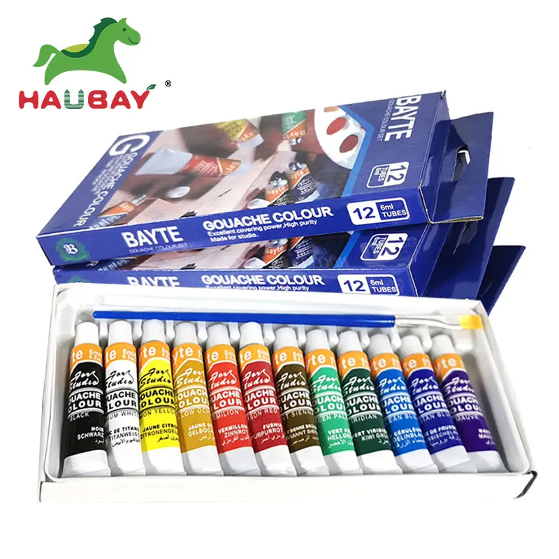 для рисования гуашь из натурального искусства, дешевая детская гуашь, цветная пигментная профессиональная краска для рисования