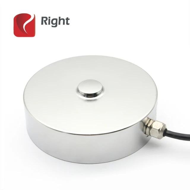 T120 сплав или 17-4 pH нержавеющая сталь оладий компрессионная круглая кнопка тип ячейки нагрузки