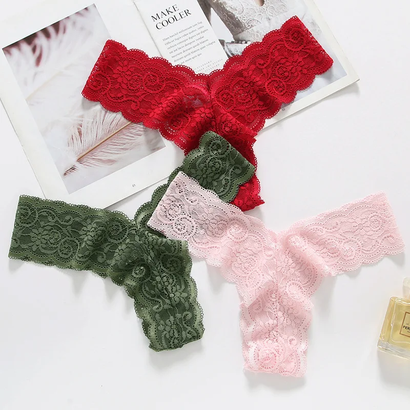 Горячая Распродажа, трусики для студентов и молодых женщин, бесшовные кружевные трусики-стринги для девочек-подростков