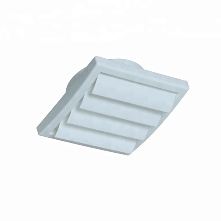 PP+ UV Resistance Material 100mm Gravity Grille With Plastic Insect Mesh VENT Diffuser