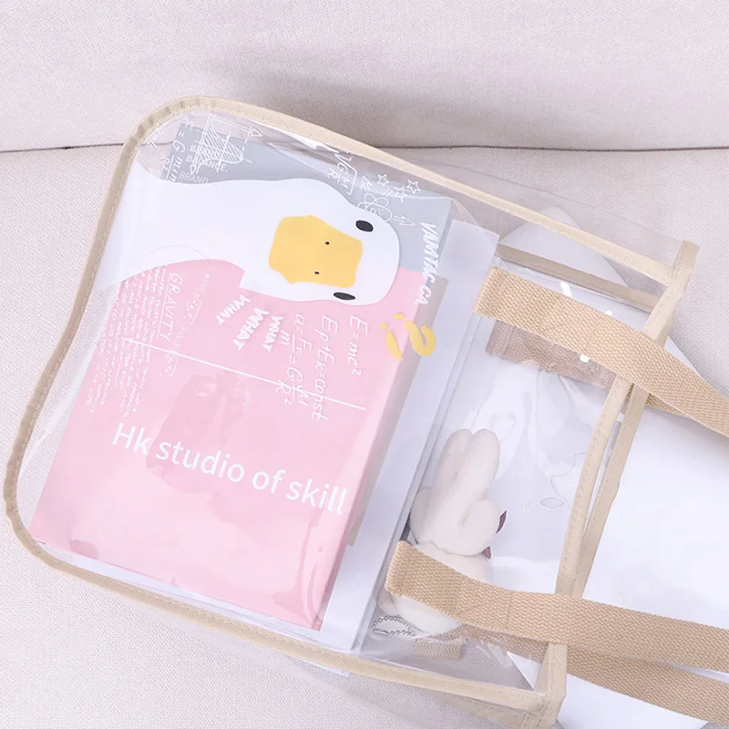 Tote Bag Waterproof Shopping Plastic Bags For Business Custom Pvc Handbag women shoulder bag