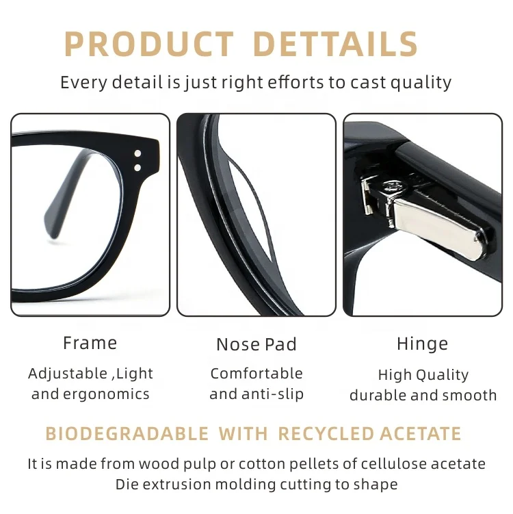 Yvan Wholesale Stock Eyeglass Frames Black Mirror Blu Ray Optical Glasses Frame