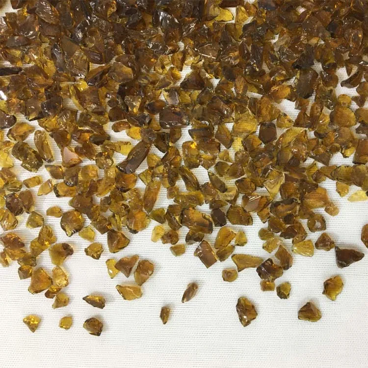 decorative black color seaglass crushed broken glass