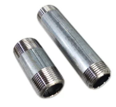 Декоративные фитинги из ковкого железа, Длинные двухсторонние трубные соски с резьбой