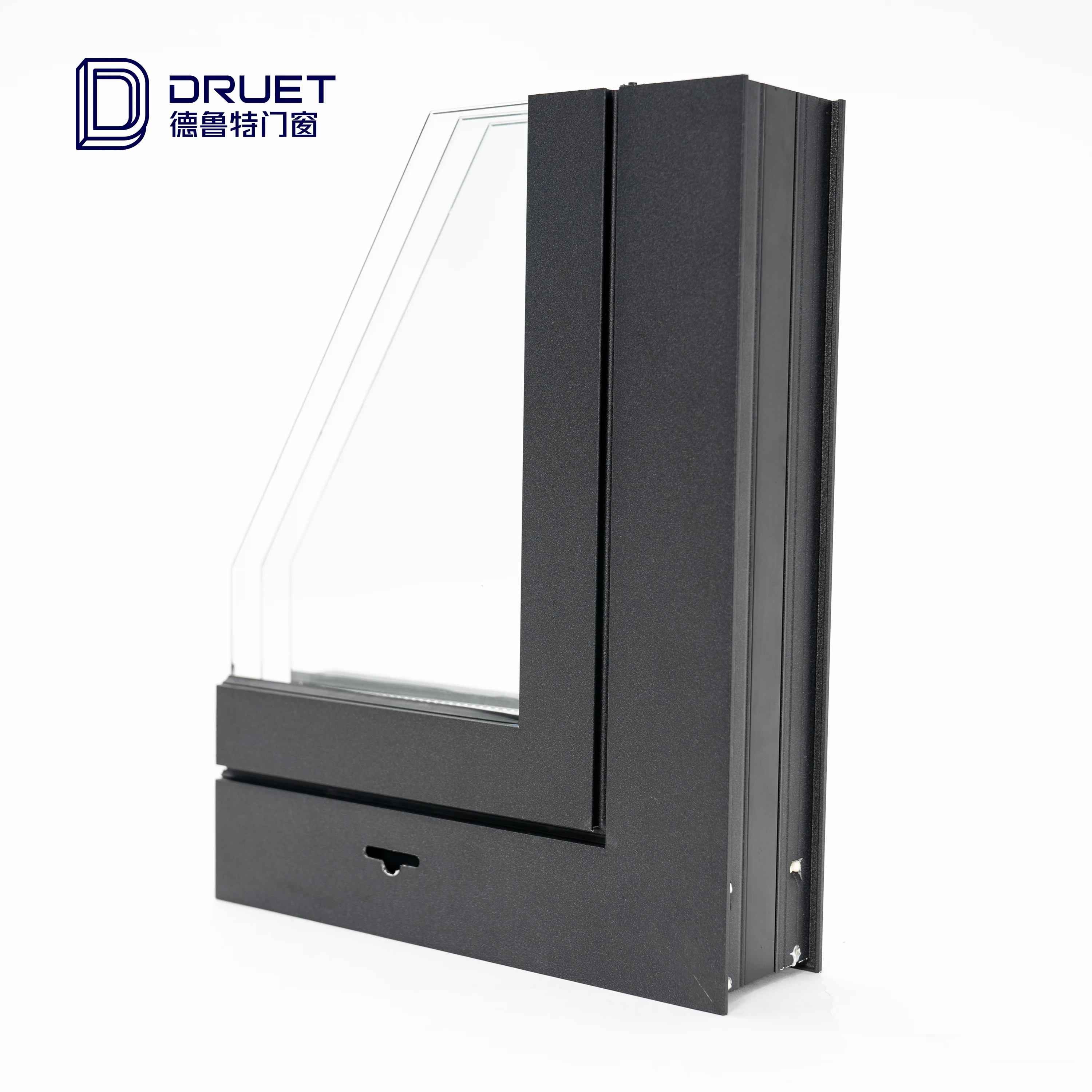 Double Lowe glazed Australia AS2047 style commercial aluminum  casement windows