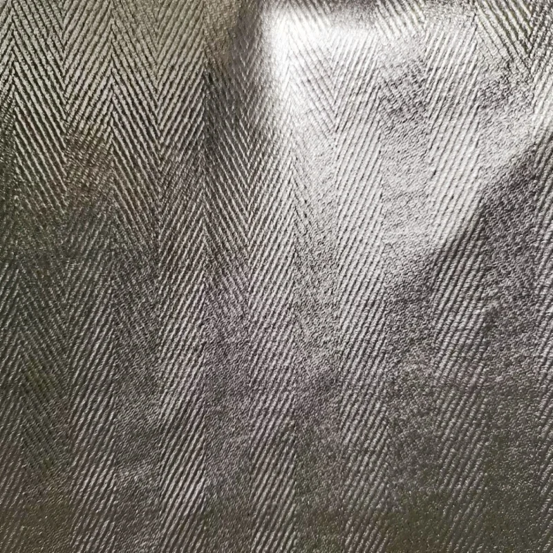 Fireproof Aluminum Foil Fabric For Apron Aramid Coated Aluminum Foil Fabric Heat Insulation Fabric