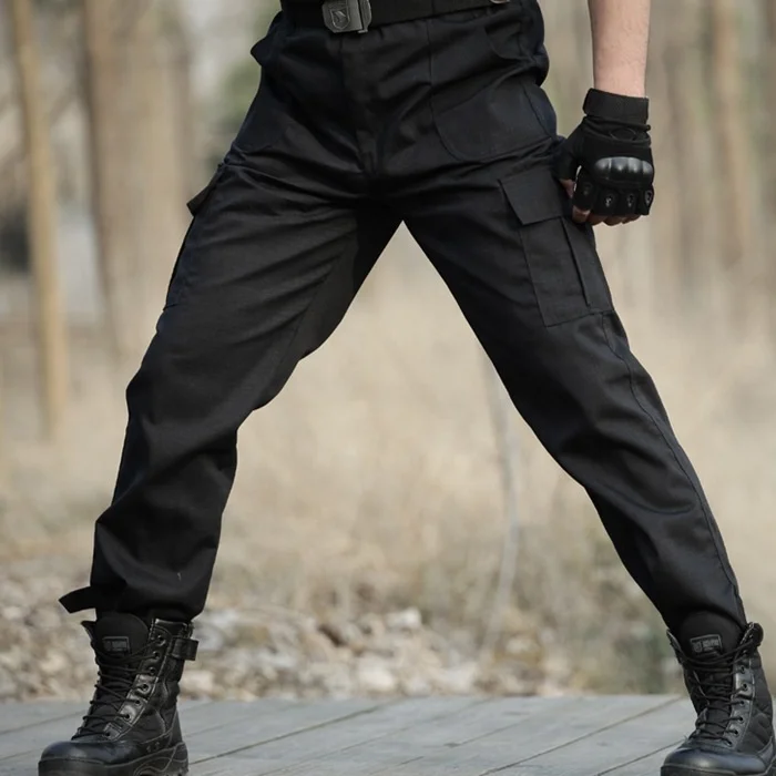 Черные защитные брюки/рабочие/брюки-карго, мужские боевые тактические брюки безопасности морской пехоты с индивидуальным заказом