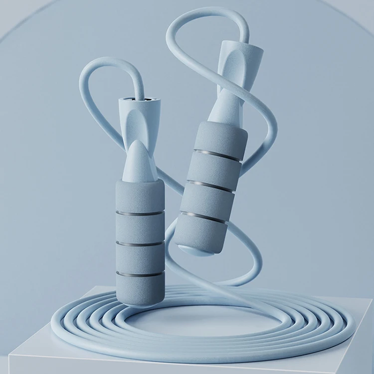 Professional Workout Gym Exercise Pink Foam Handle Skipping Rope