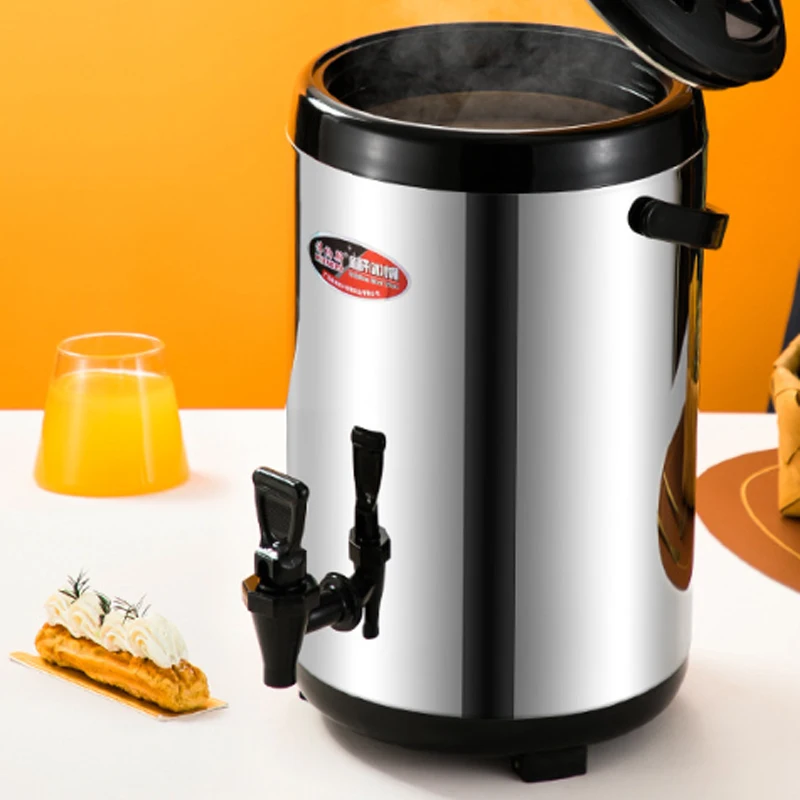 Wholesale commercial stainless steel insulation barrel insulation household double large capacity milk tea 304 milk tea store