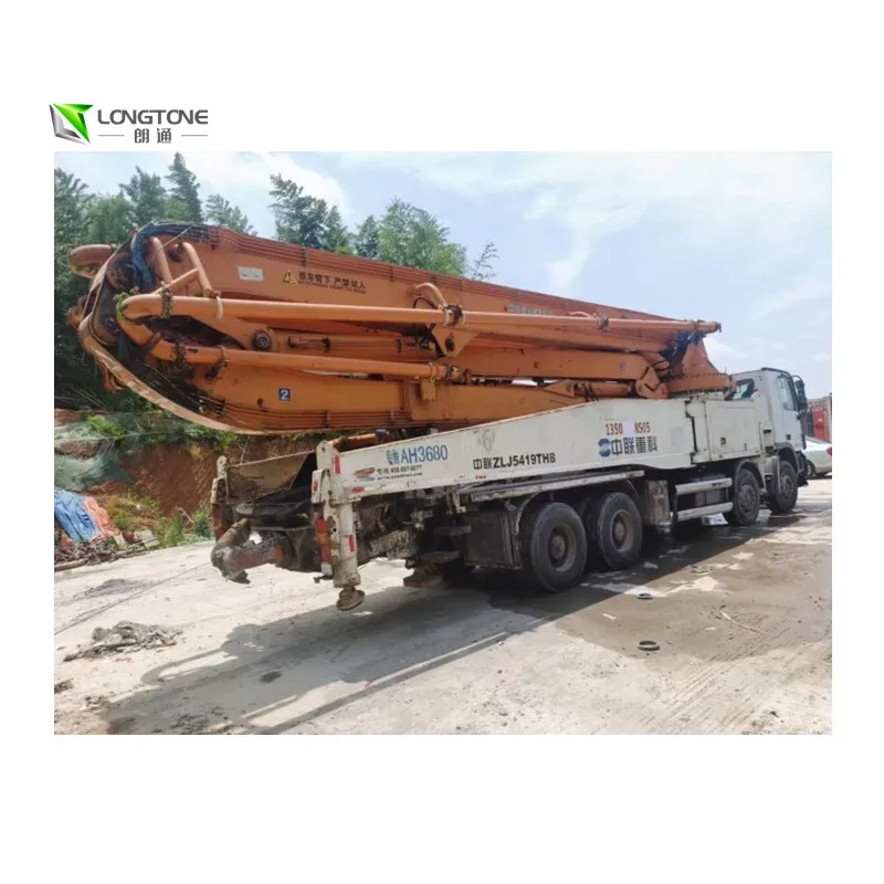 Low Price Fairly Used 2018 49m Sany benz Concrete Pump Truck Boom Pump Truck with Less  Hours Machines De Construction