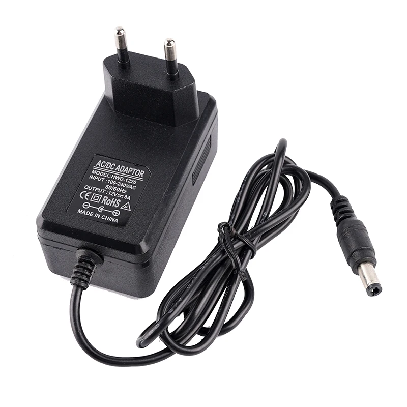 ac dc adapter 12 volt 36w max Desktop Wall mounted Interchangeable Type ac/dc adaptor 1a 2a 2.5a 3a 4a 5a 12v power supply