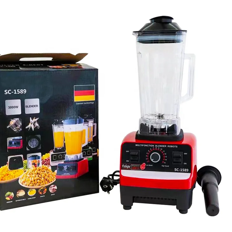 Wholesale High Quality heavy duty commercial fruit smoothie silver crest 4500W blender