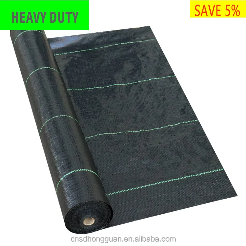 mulch layer landscape garden black plastic ground cover woven mulch weed control barrier mat agriculture fabric