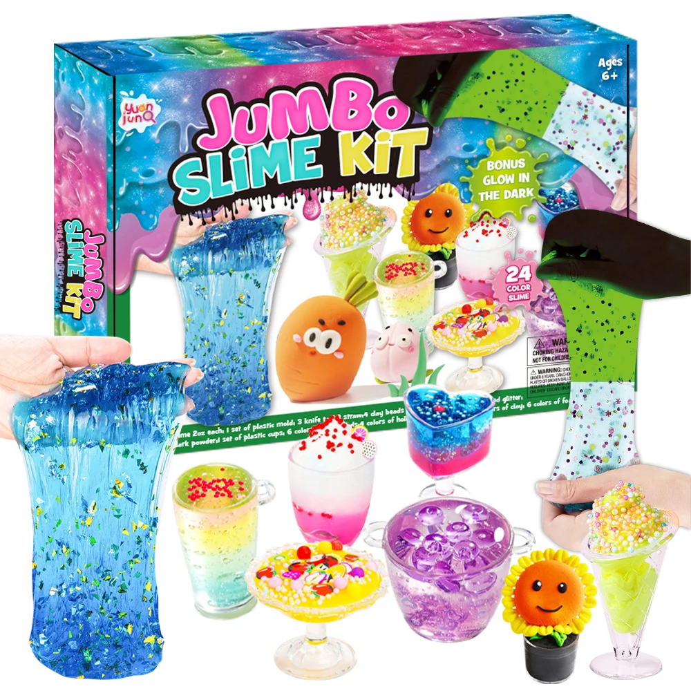 2024 DIY Ice Cream Slime Making Kit Ideal Gift For Girls 6-12 Year Old Make Your Own Slime Kit With Butter Slime For Girls Boys