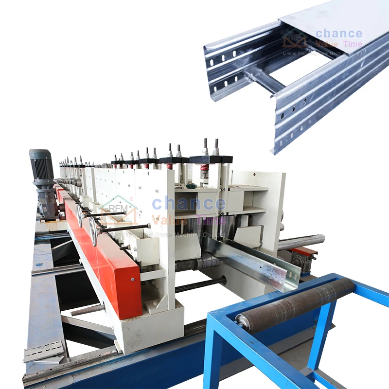 Liming China Full Automatic Good Price Galvanized Steel mesh cable tray manufacturing machine