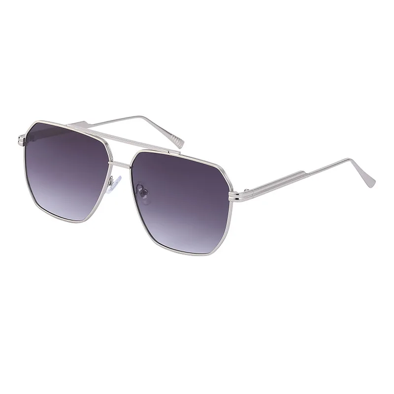 Sunway Eyewear Mens Sunglasses Manufacturer OEM Custom Logo New Trendy Retro Square Sunglass Metal Men Women Sun Glasses