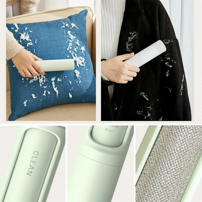Portable Travel Lint Remover Self Cleaning Lint Roller Brush Reusable Dog Cat Hair Remove Tool