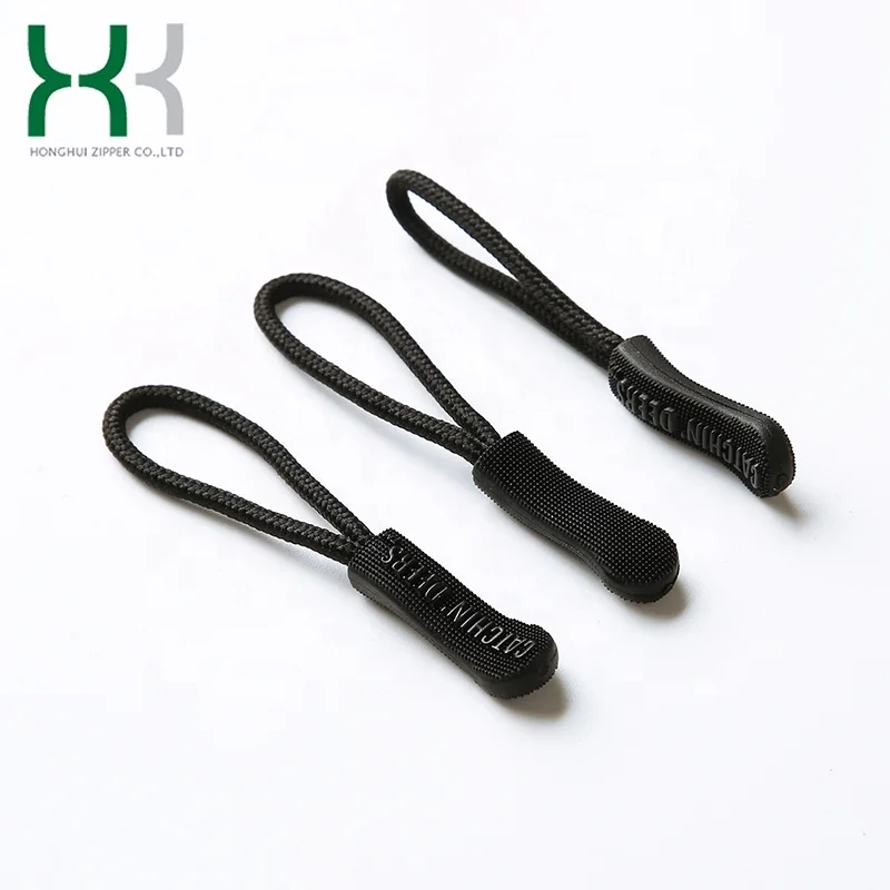 Wholesale custom eco-friendly fashion garment painted plastic rubber zipper slider puller