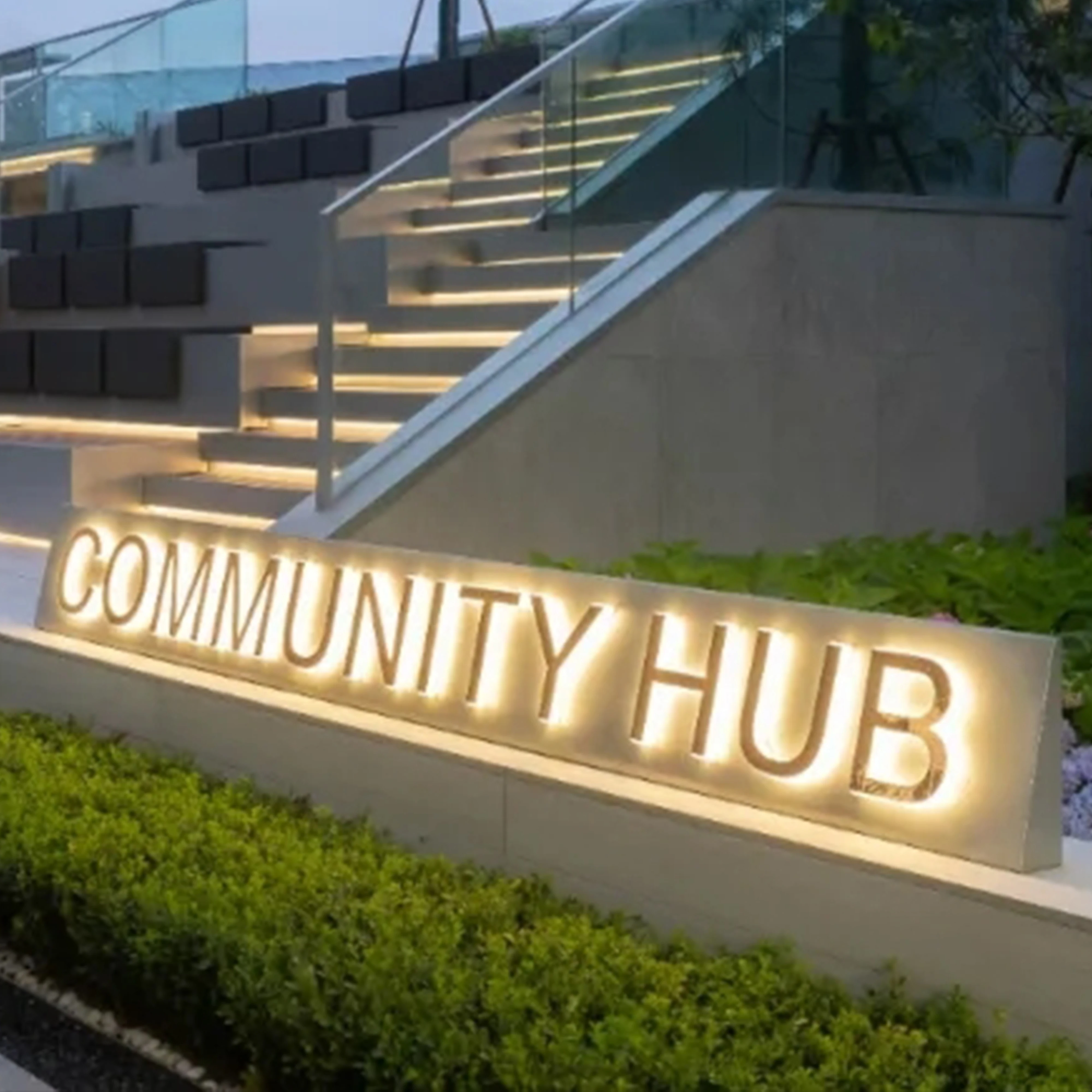 Wall Led Light 3D Indoor Sign Backlit Led Custom Channel Sign Logo Letters Alphabet Backlit Metal Signs