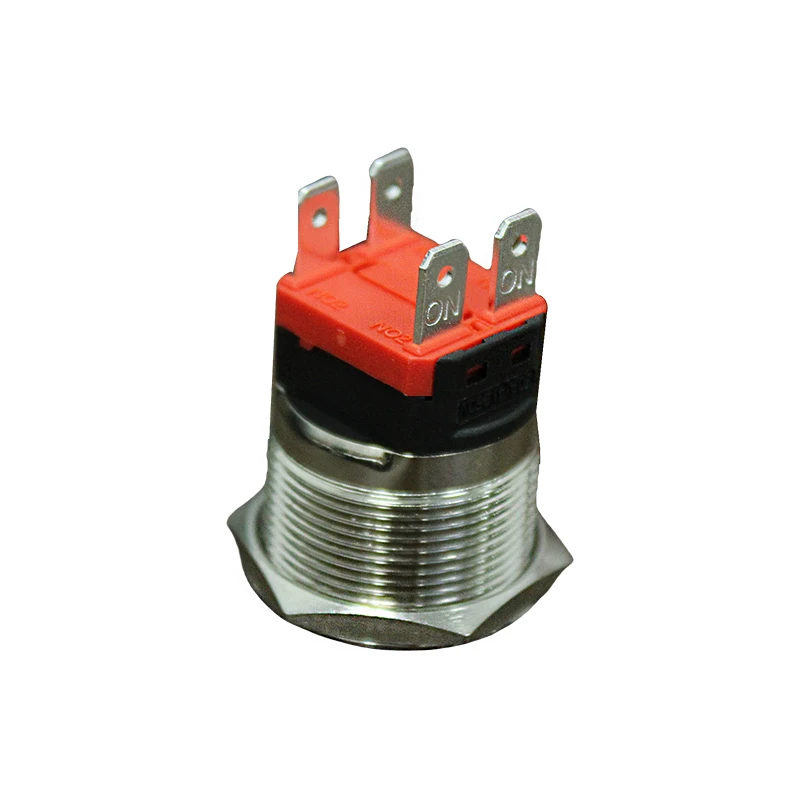 Household Appliance Accessories On Off Double Metal Push Button Switch