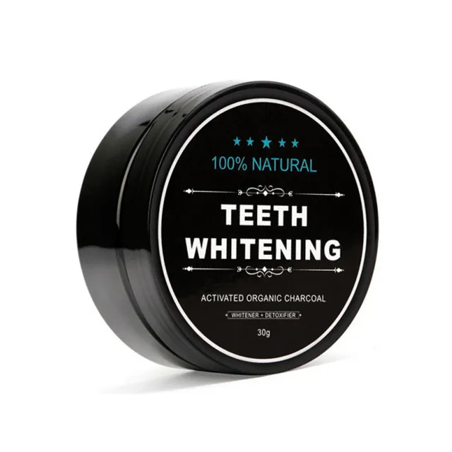 Private Label 30g 60g Activated Charcoal Teeth Whitening Powder Coconut shell tooth whitening powder