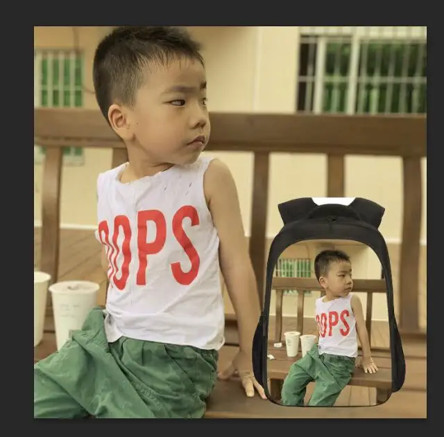 MOQ 1 pc custom design polyester students children school bags students backpack printing bookbags for teens girls and boys