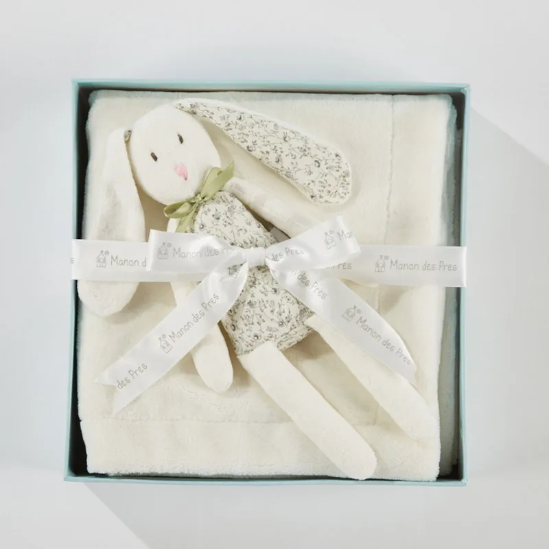 colorful custom stuffed toy newborn baby blanket gift sets