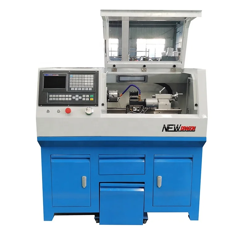 Mini CNC Lathe Machine  CNC210A  servo motor GSK system