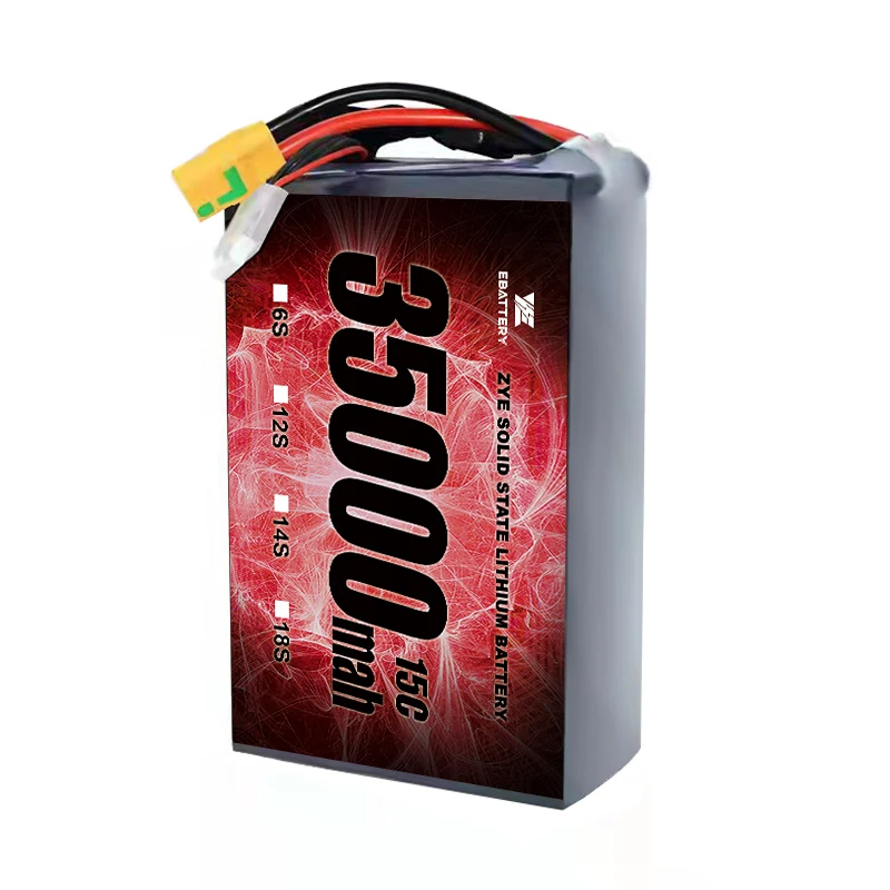 Semi-Solid State Battery Packs 33000mah 33Ah 34000mah 35000mah 6S 12S 14S 18S 24S Lithium Ion Battery