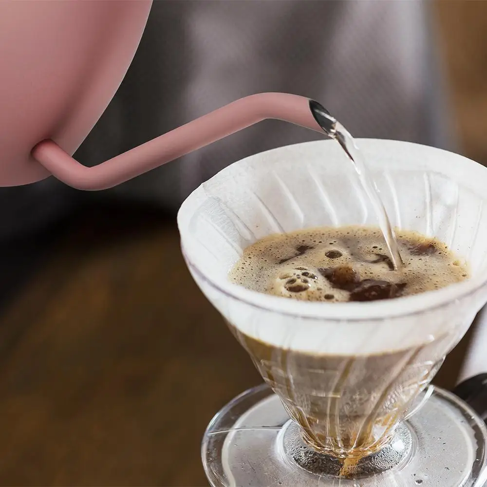 Hot Sales Specialized Portable Pink 1500Ml Gooseneck Spout Pour Over Coffee Kettle For Gift