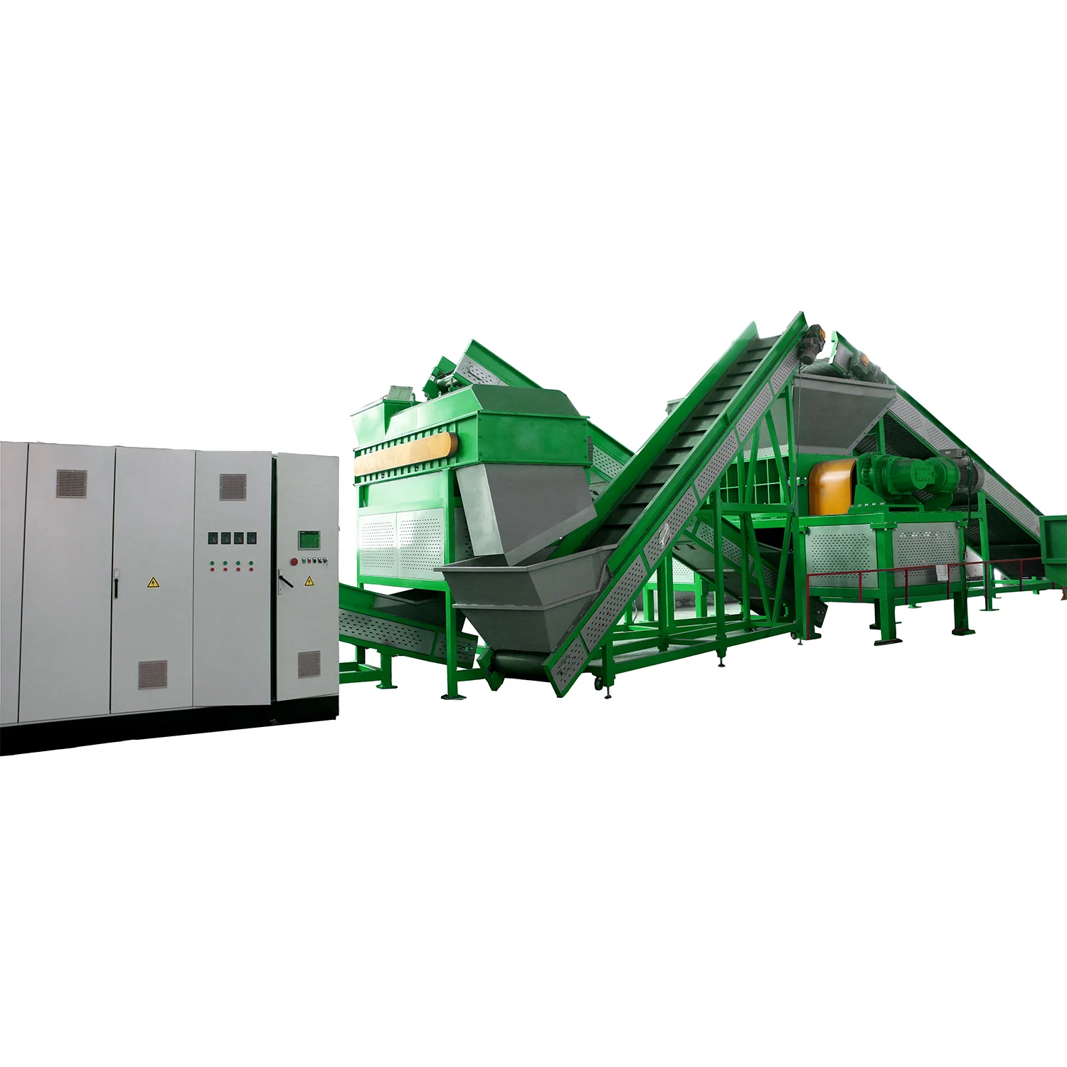 Tyre Recycling Plant to Shredding Used Car/OTR Tire Into 50-100mm Rubber Chips