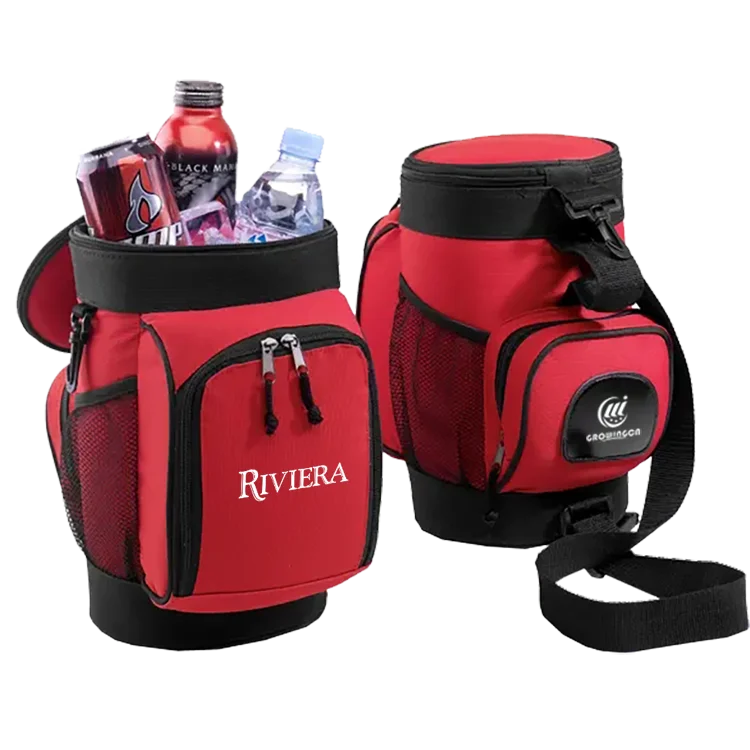 Wessleco Custom Logo Large capacity Bottle Beer Insulated Wine waterproof Bags Golf Cooler Bag