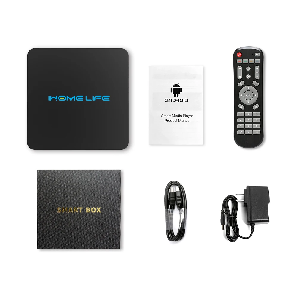 
Android TV Box with Amlogic S912 IHOMELIFE Smart TV Box Android 7.1 Operation System 2GB Ram 8 GB Rom 4K VMAX Set Top Box 