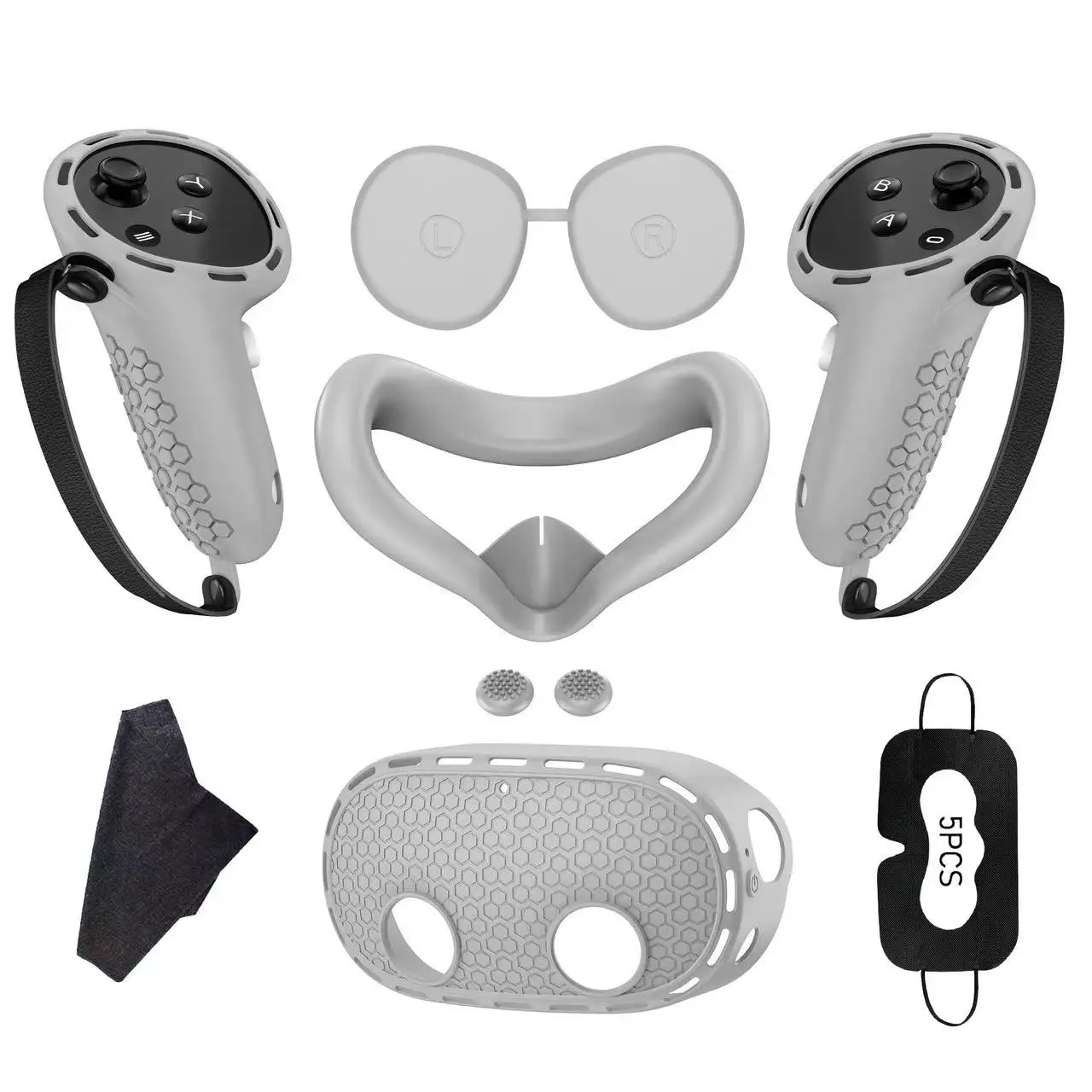 VR accessory meta Quest3s seven-piece silicone set Handle host mask