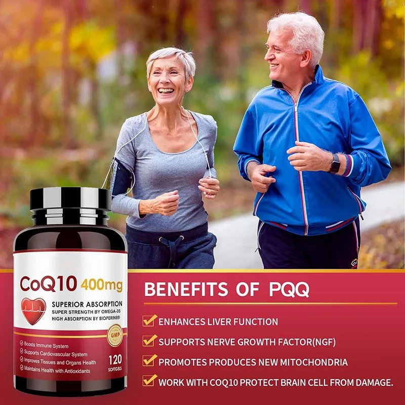 OEM Wholesale Q10 Coenzyme Softgel Capsule Health Products COQ10 Dietary Supplements