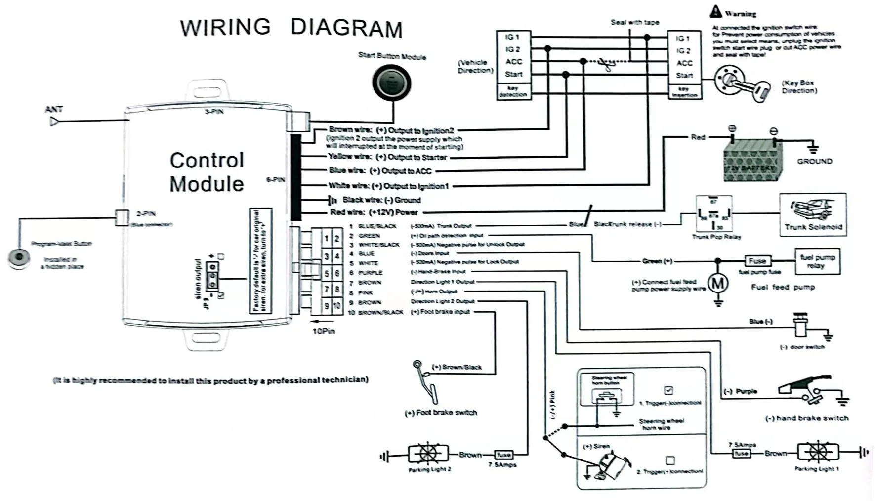 Bluetooth pke keyless push button remote control engine start stop Anti-theft car alarm system kit with mobile Phone APP E16