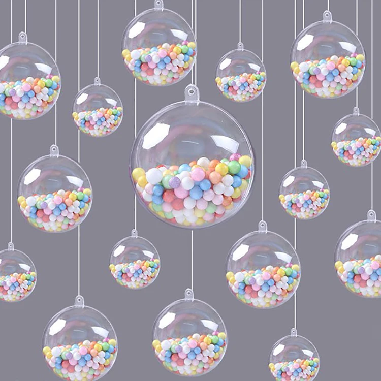 Прозрачный открытый полый пластиковый шар