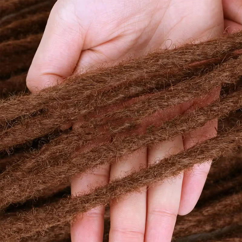 wholesale soft Faux Locs Dreadlock Extension 22 inch Handmade Soft Reggae Dreads Lock Braid For DIY