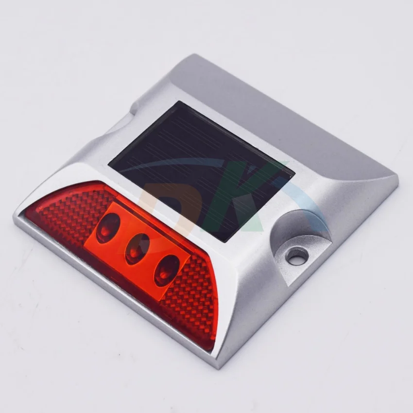 DEKE Solar road stud LED cat eye warning light for traffic safety roadway emergency light