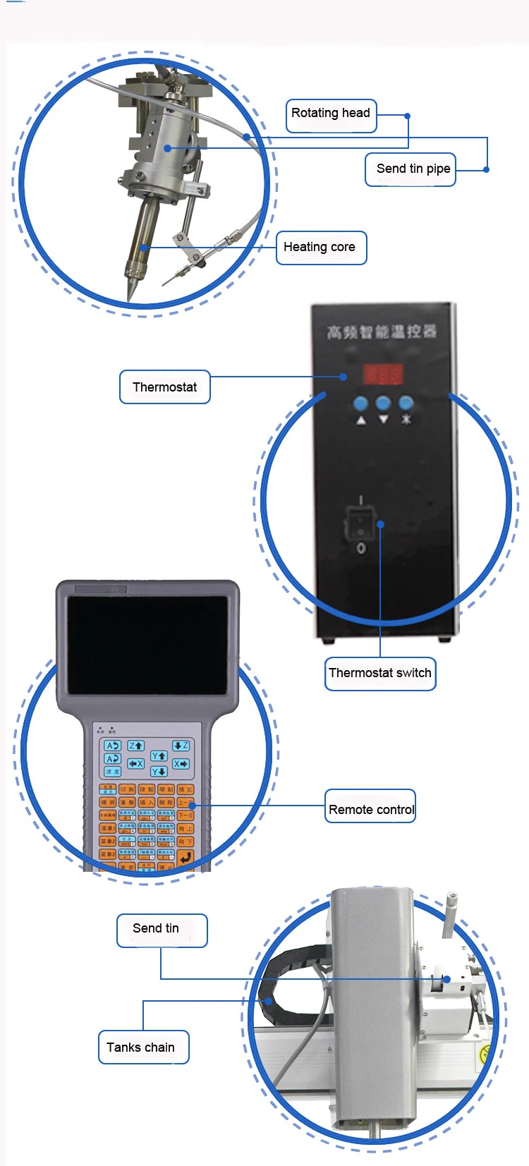 Can be customized Double location with rotation soldering machine soldering robot