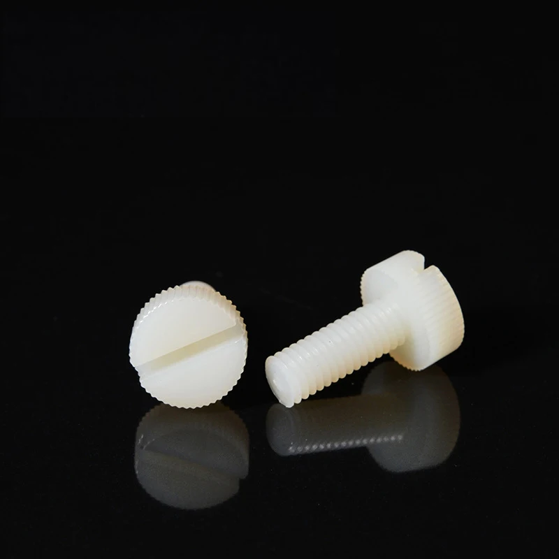 China Nylon PA66 Pan hand thumb screw high precision M4 thumb screw