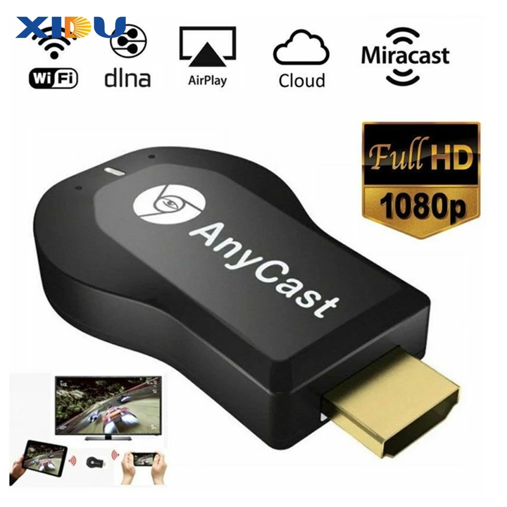 M9 Plus TV Stick Wifi Display Receiver Anycast DLNA Miracast Airplay Mirror Screen HDMI-compatible Android IOS Mirascreen Dongle