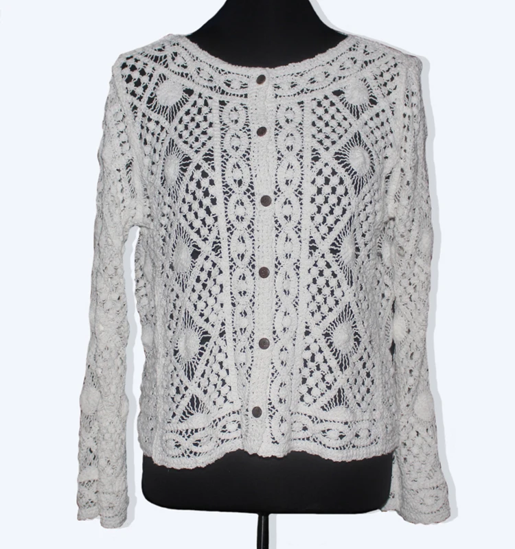 
Hot Selling 2021 Crochet Long Top Hollow Out Floral Hand Embroidered Crochet Flower Pattern Top With Cheap Price 