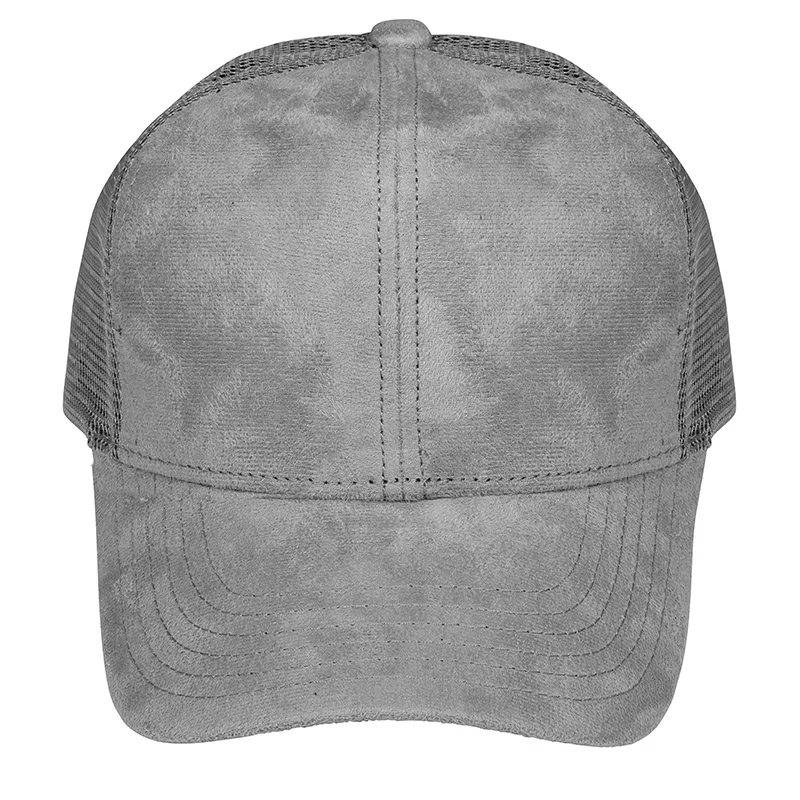 Custom Logo Blank Suede Trucker Hats Custom Mesh ,Gorras De Camionero Casquette Trucker ,Men Suede Baseball Cap Tucker Hats