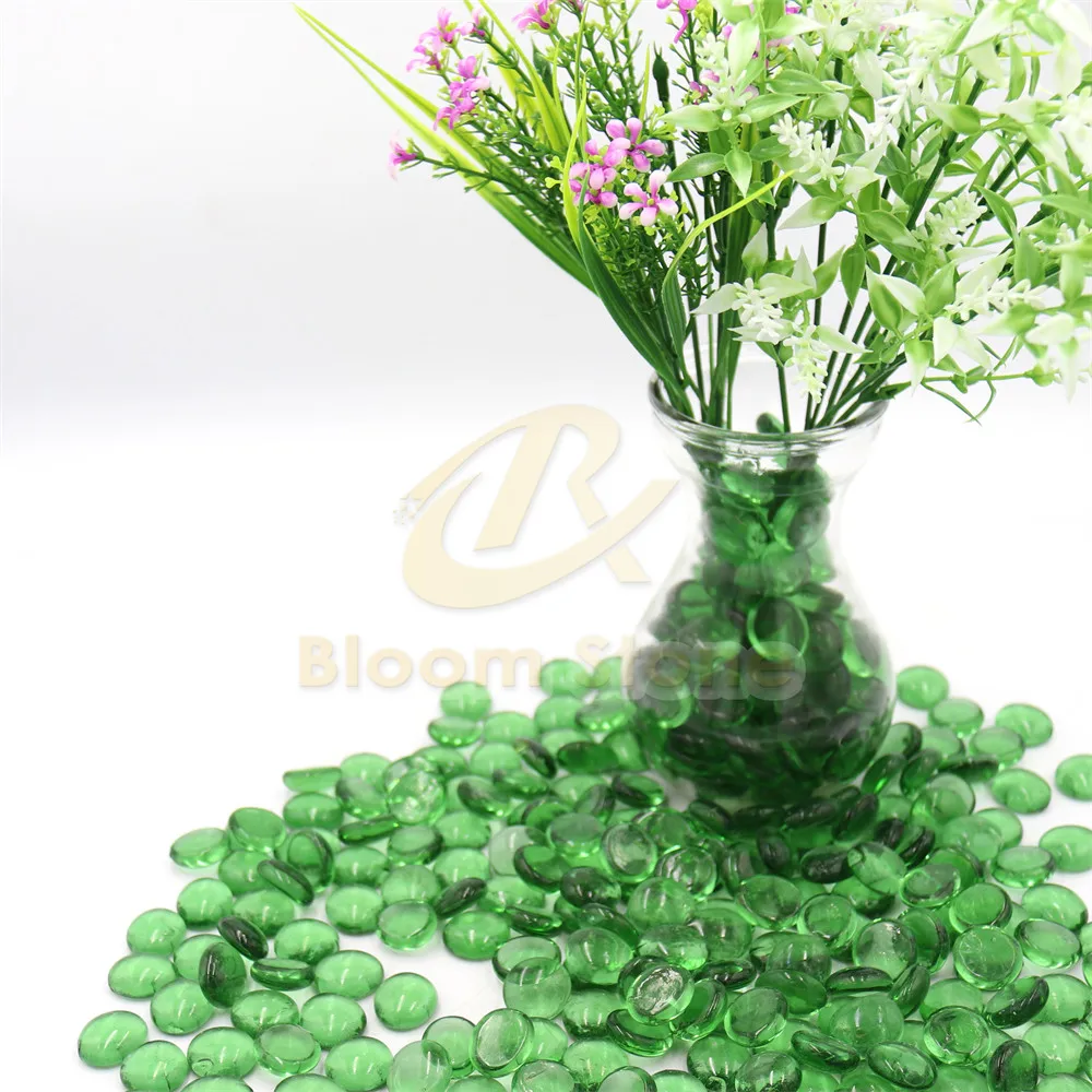 Hot Quality Wholesale  17-19mm  Glass marble transparent flat glass beads