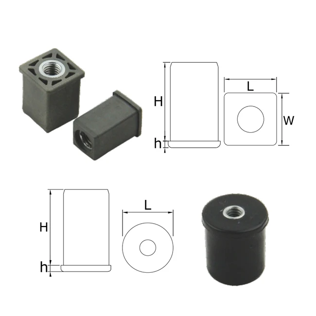 8 series 320 SKU M6 M8 M10 M12 M16 Plastic Nylon HDPE Pipe Connection sunflower star nut For School desks and chairs