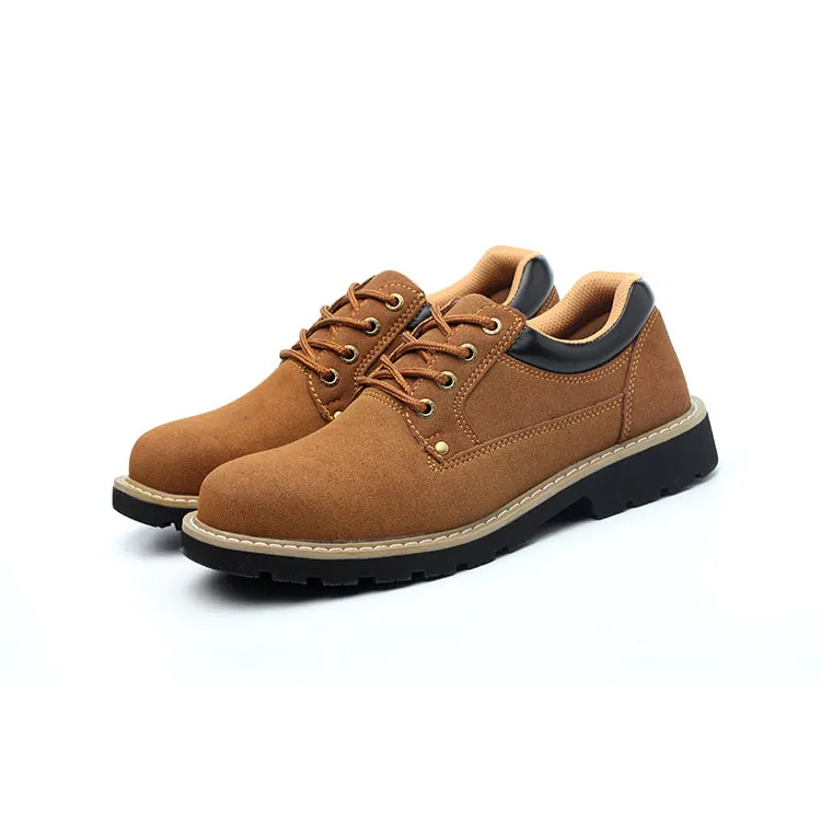 Wear-Resistant Leisure Light Comfortable Office Men Brown Safety Shoes