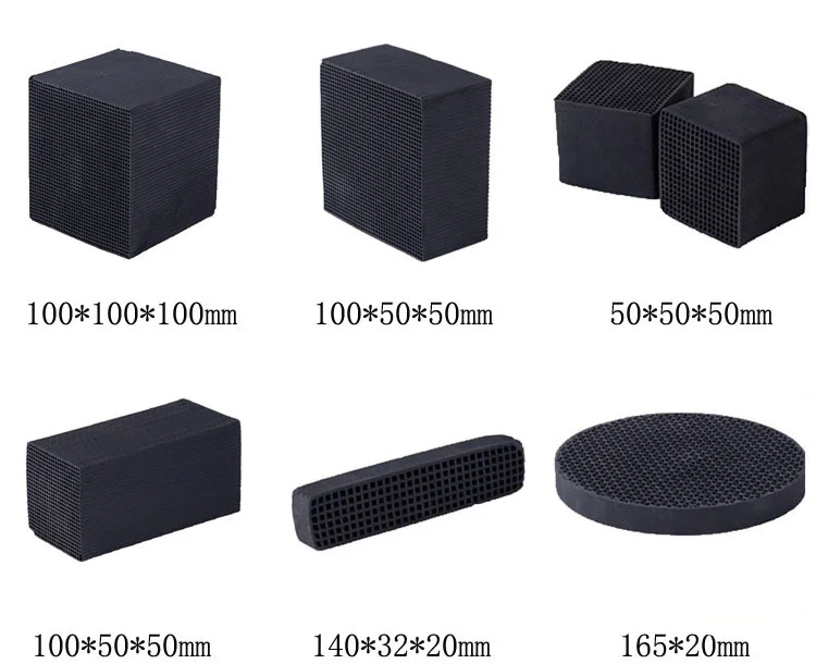 Honeycomb H2S Air Filter Odor Control Cube Activated Carbon /Activated Carbon Filters for Smoking